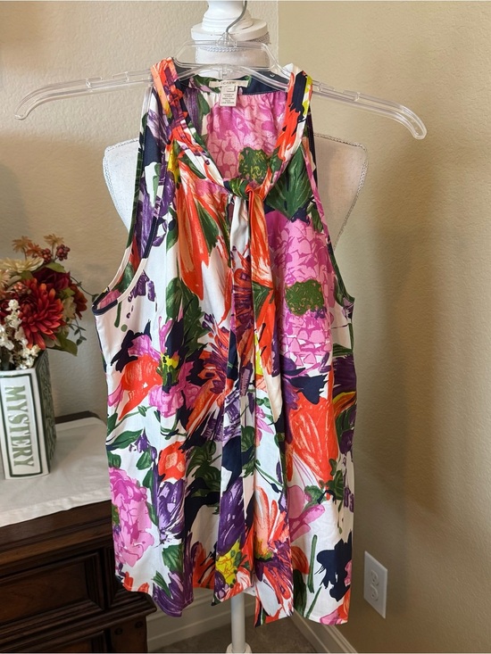 Tops - J Crew Silk Halter Tie Floral Top Blouse sz 10